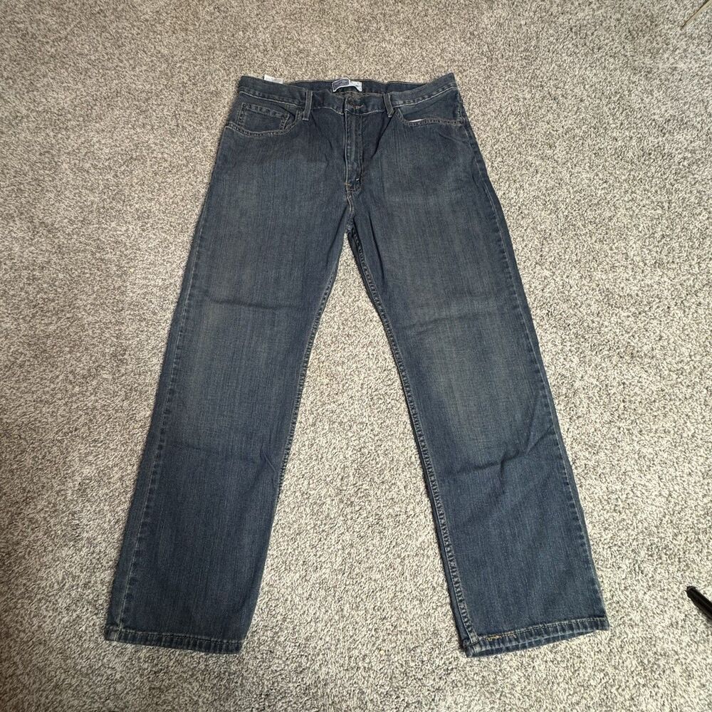 Levi Strauss Signature Jeans Mens 38x30  Comfort Flex Relaxed Regular Pre-owned